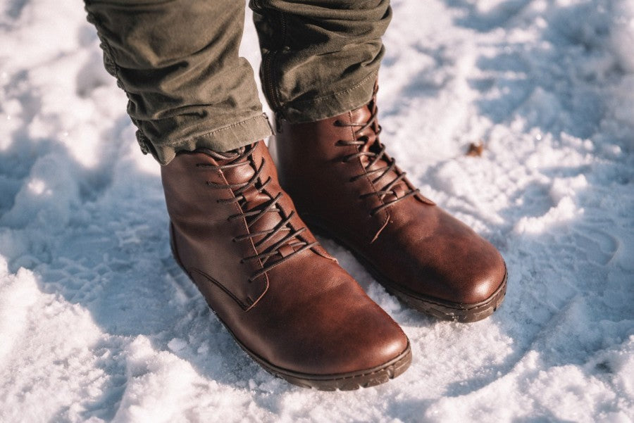 Bottines en cuir végane femme QUINTIC Winter, doublure coton