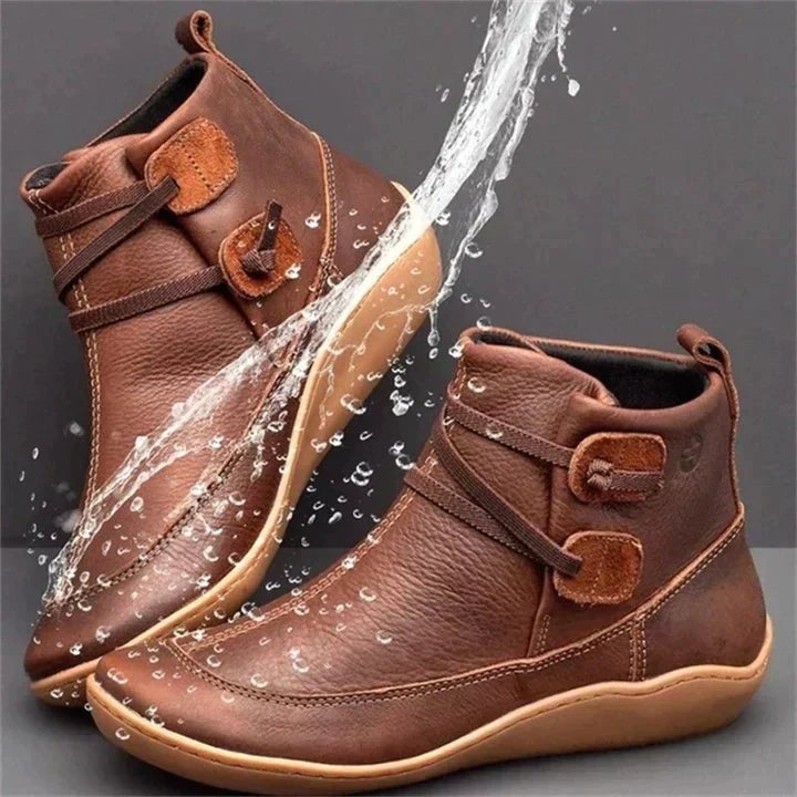 Bottines imperméables à enfiler sans talon pour femme