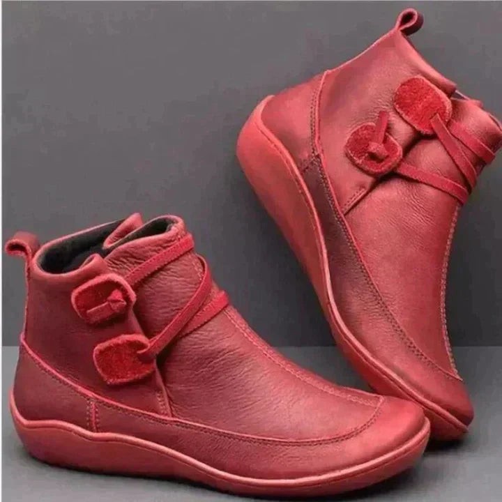 Bottines imperméables à enfiler sans talon pour femme