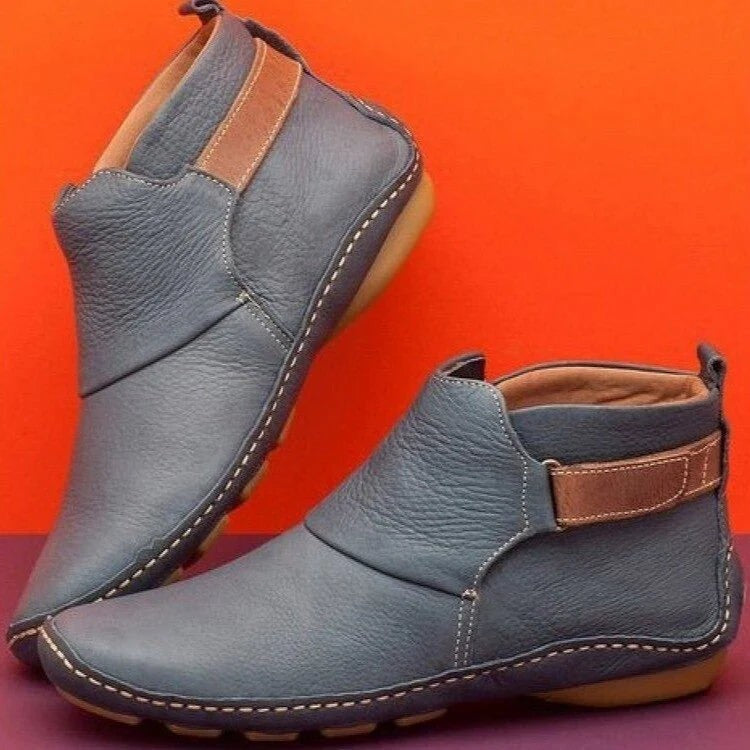 Bottines plates pour femme sans talon