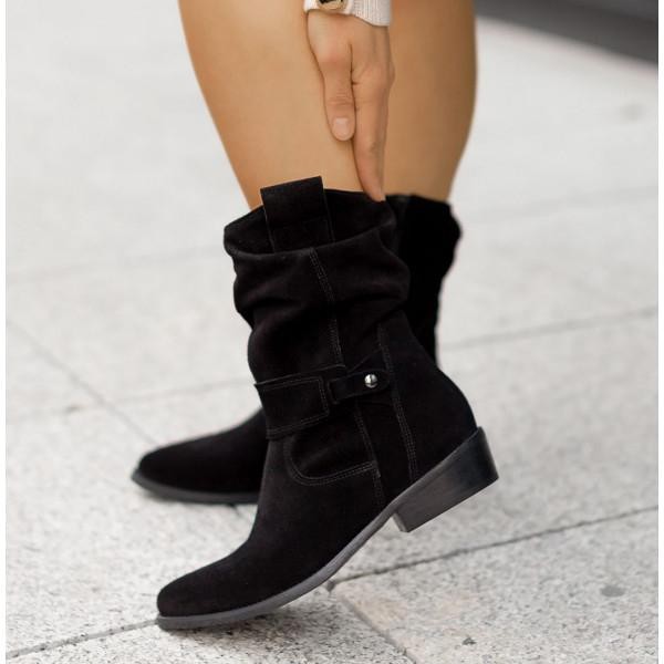Bottines souples en daim beige pour femme, élégantes et décontractées