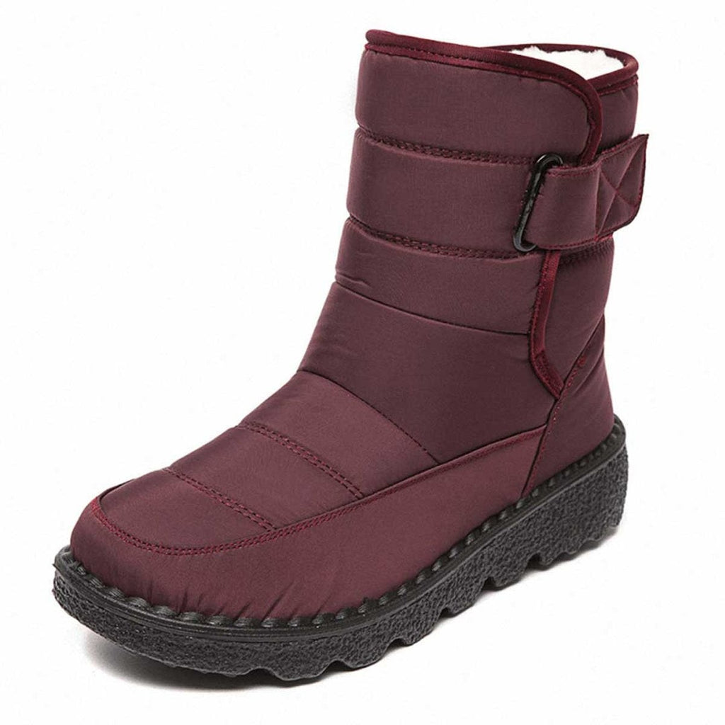 Bottines thermiques imperméables et antidérapantes pour femme, doublées et fourrées