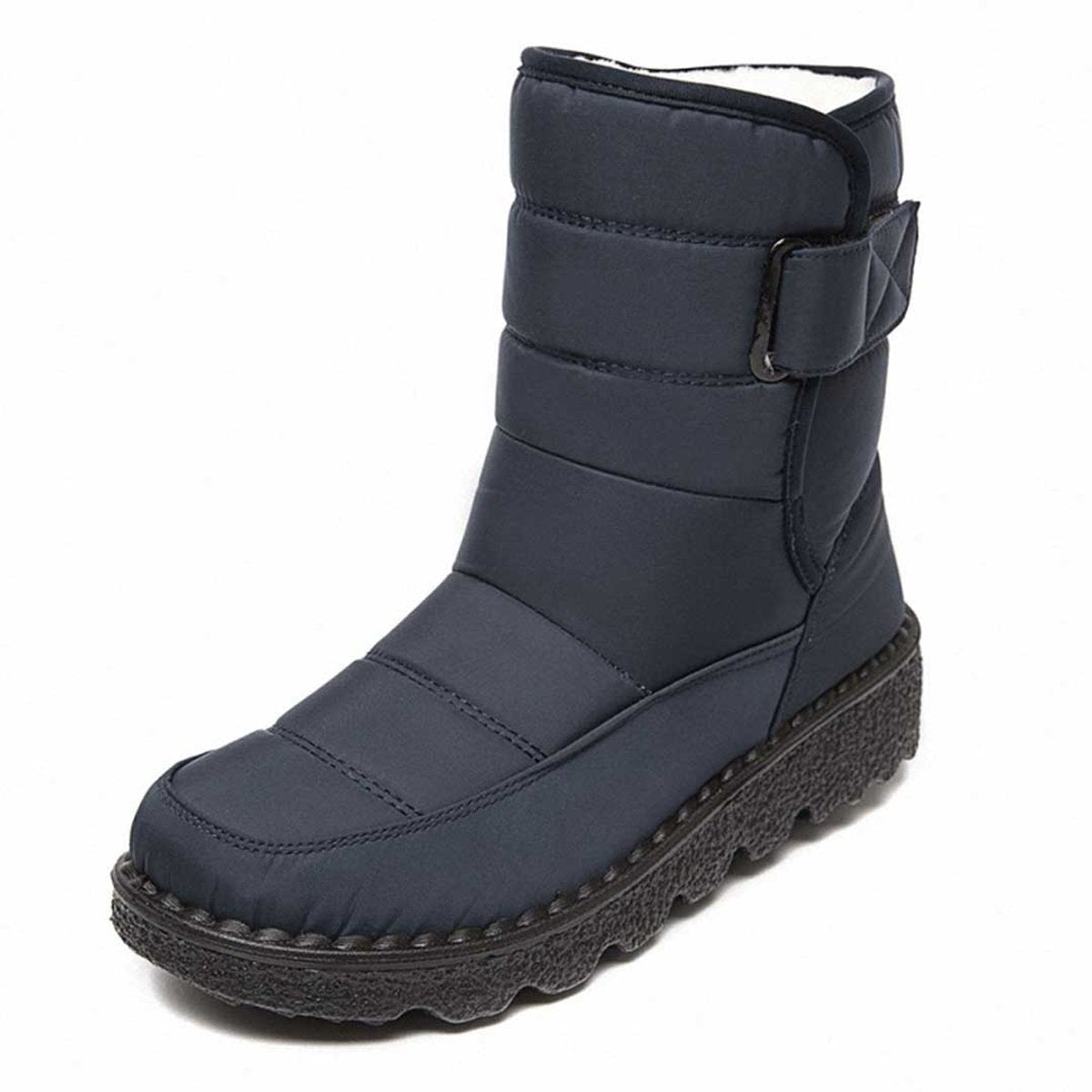 Bottines thermiques imperméables et antidérapantes pour femme, doublées et fourrées