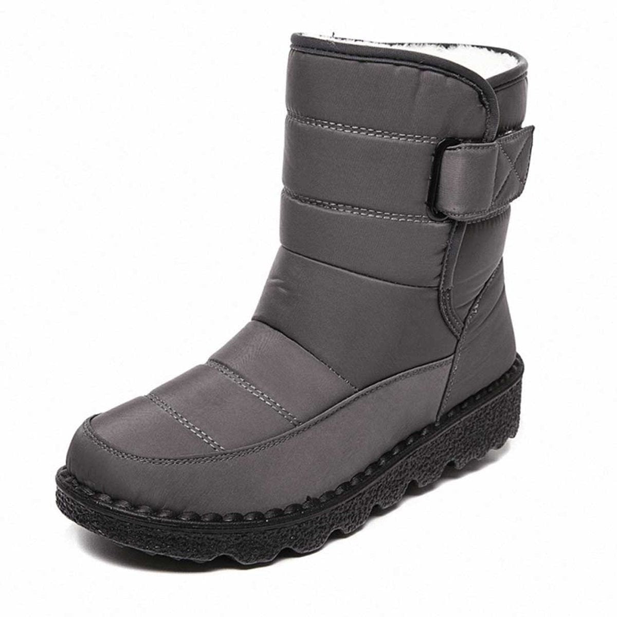 Bottines thermiques imperméables et antidérapantes pour femme, doublées et fourrées