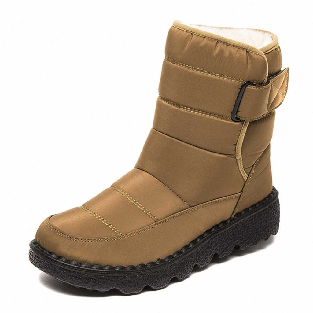 Bottines thermiques imperméables et antidérapantes pour femme, doublées et fourrées