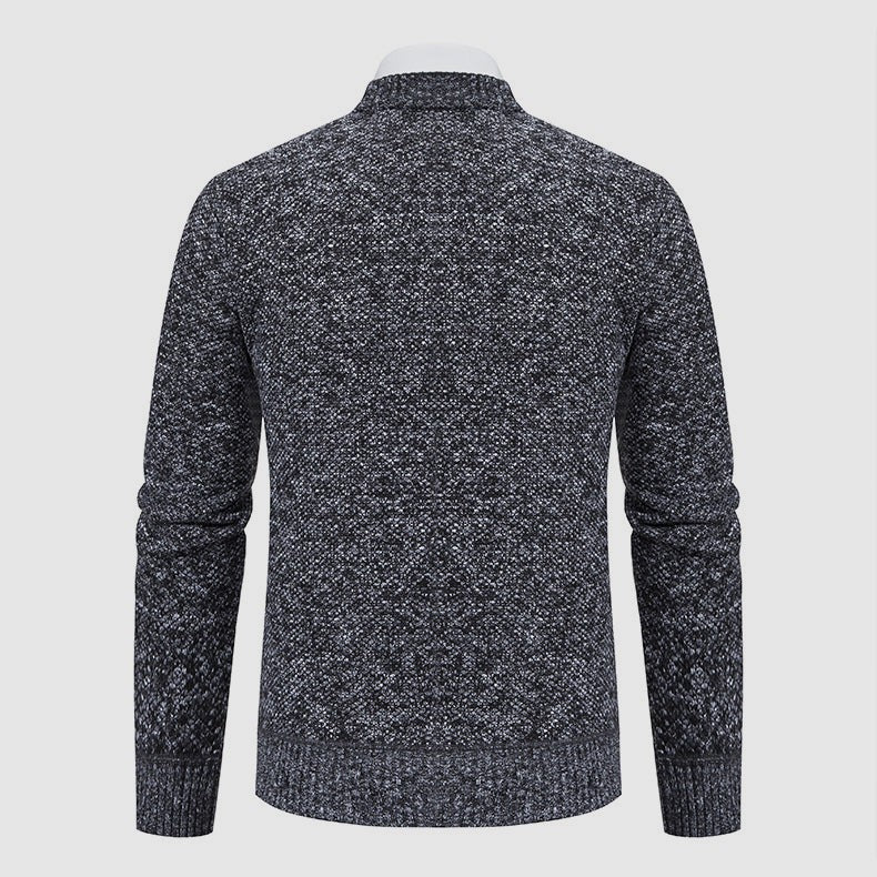 Cardigan boutonné en tricot à col châle pour homme, Pull habillé