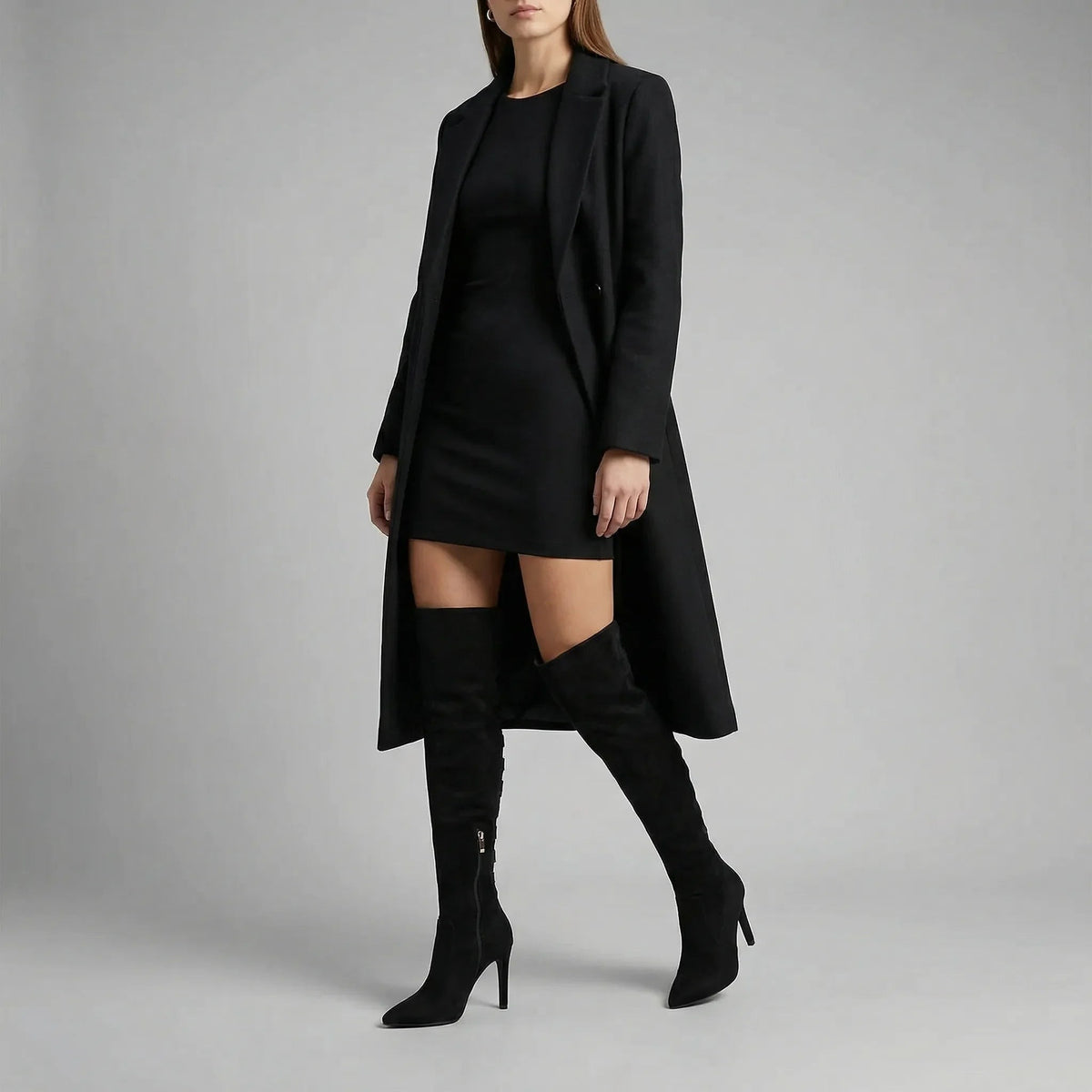 Cuissardes femme à talons hauts - bottes montantes au-dessus du genou