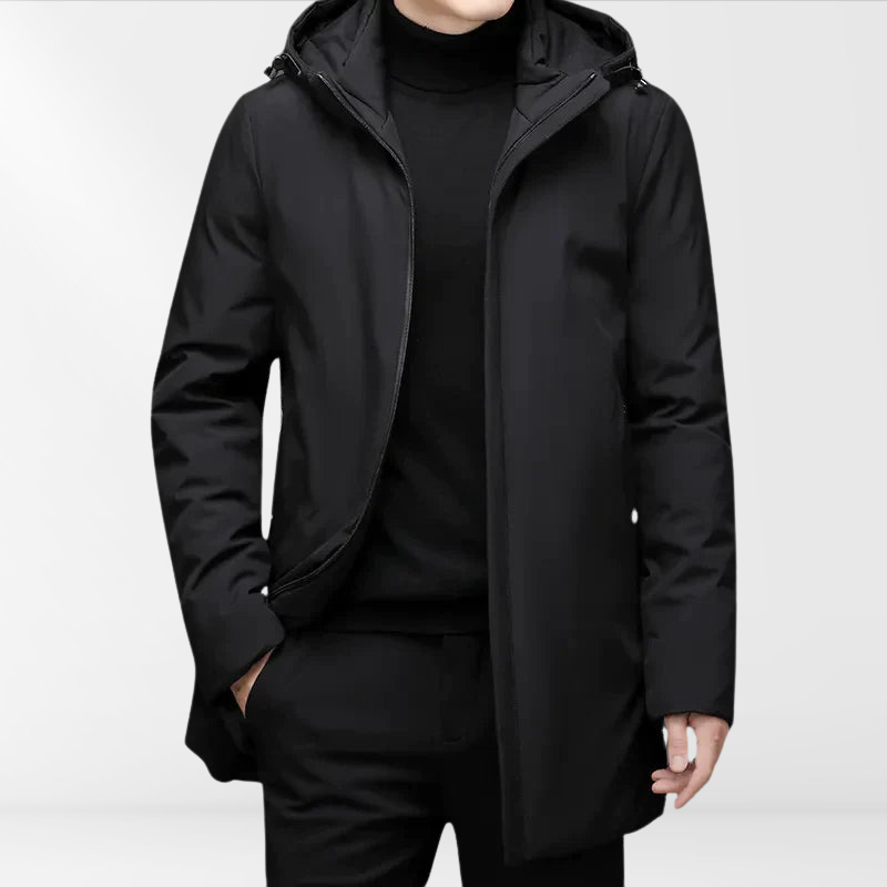Doudoune à capuche pour homme en duvet de canard