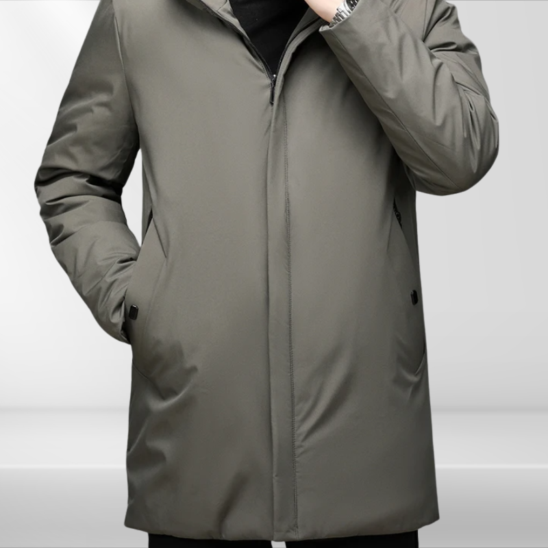 Doudoune à capuche pour homme en duvet de canard