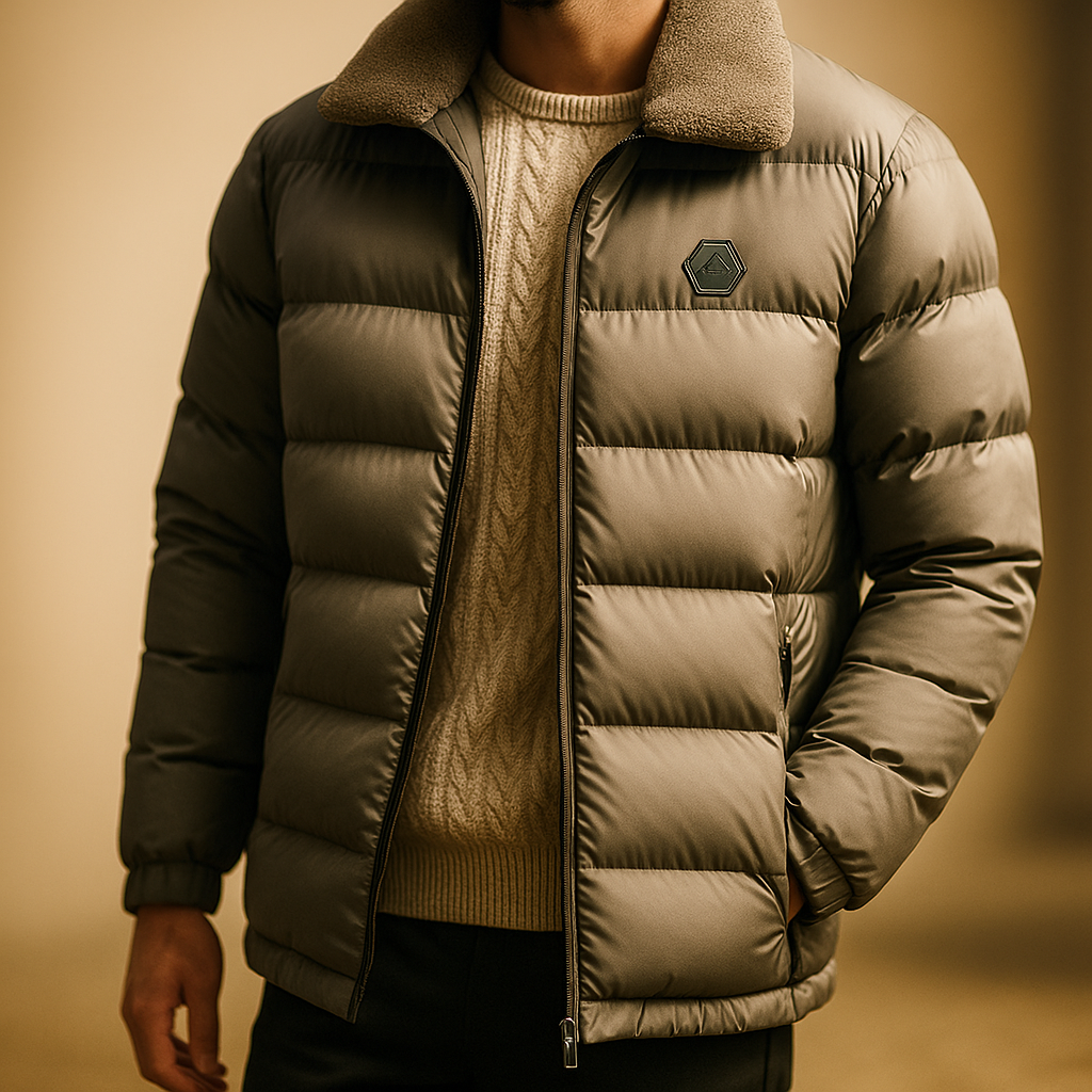 Doudoune d'hiver en duvet pour homme