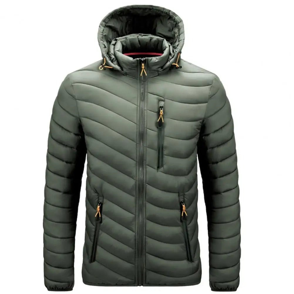 Doudoune d'hiver thermique et éthique à capuche pour homme