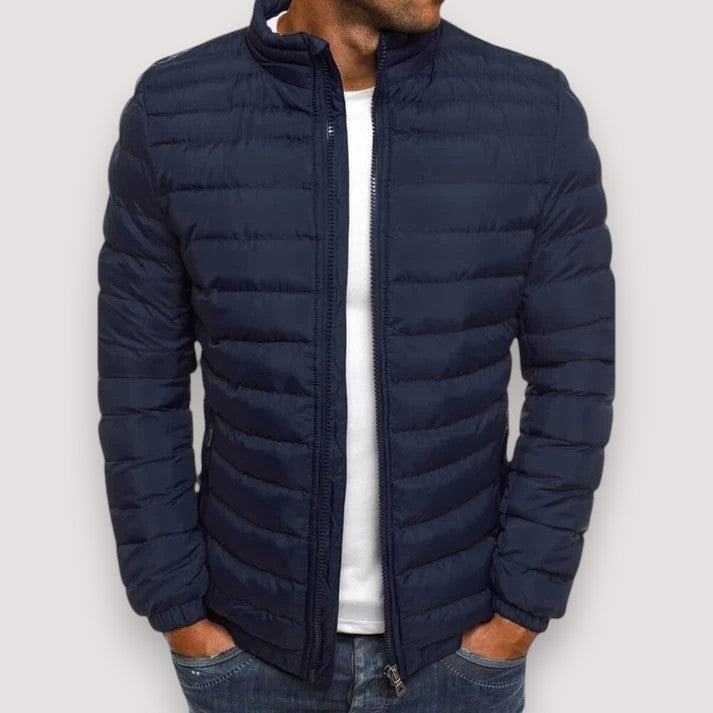 Doudoune homme en duvet éthique à col montant