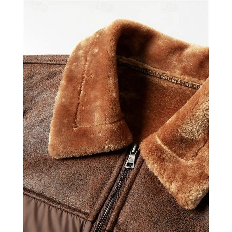 Doudoune homme sans capuche matelassée, doublée pour l'hiver