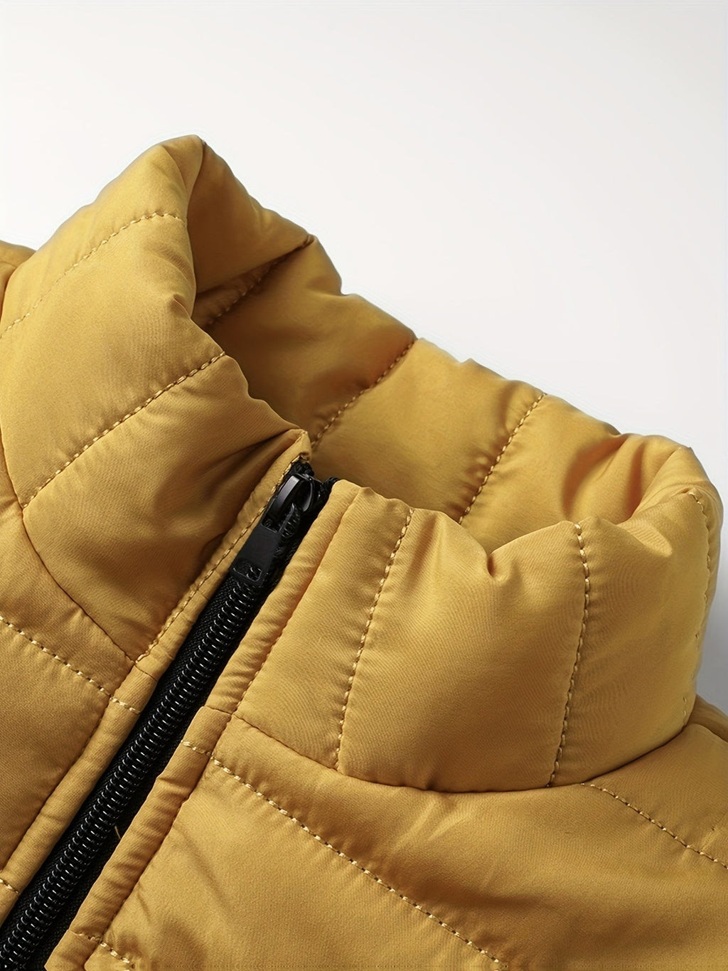 Doudoune homme sans capuche, veste matelassée légère pour l'hiver