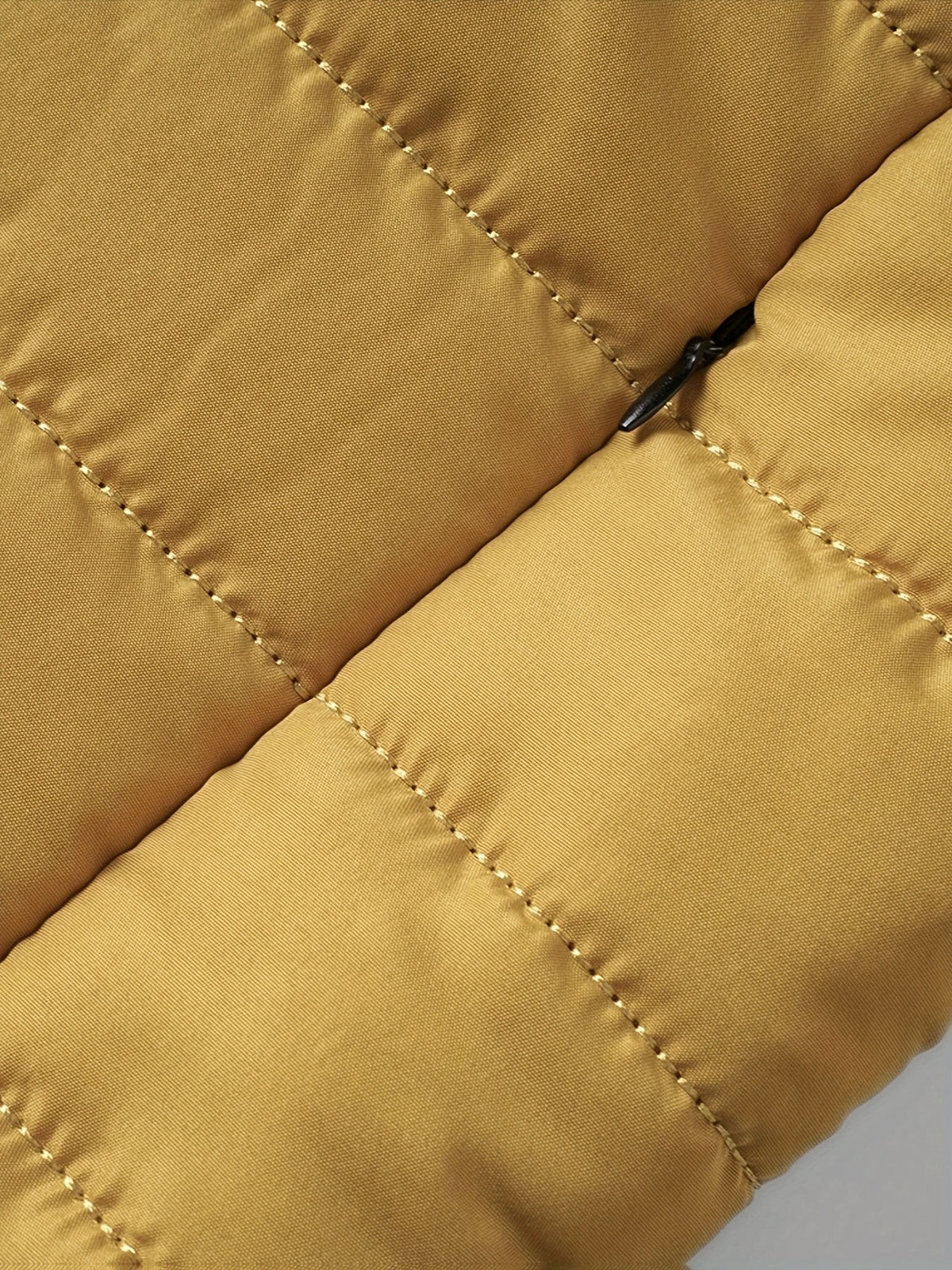 Doudoune homme sans capuche, veste matelassée légère pour l'hiver