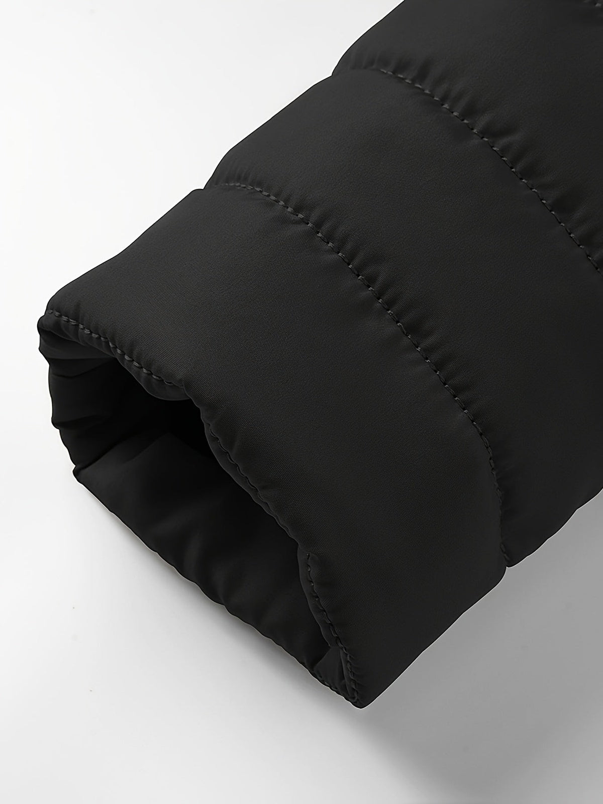 Doudoune homme sans capuche, veste matelassée légère pour l'hiver