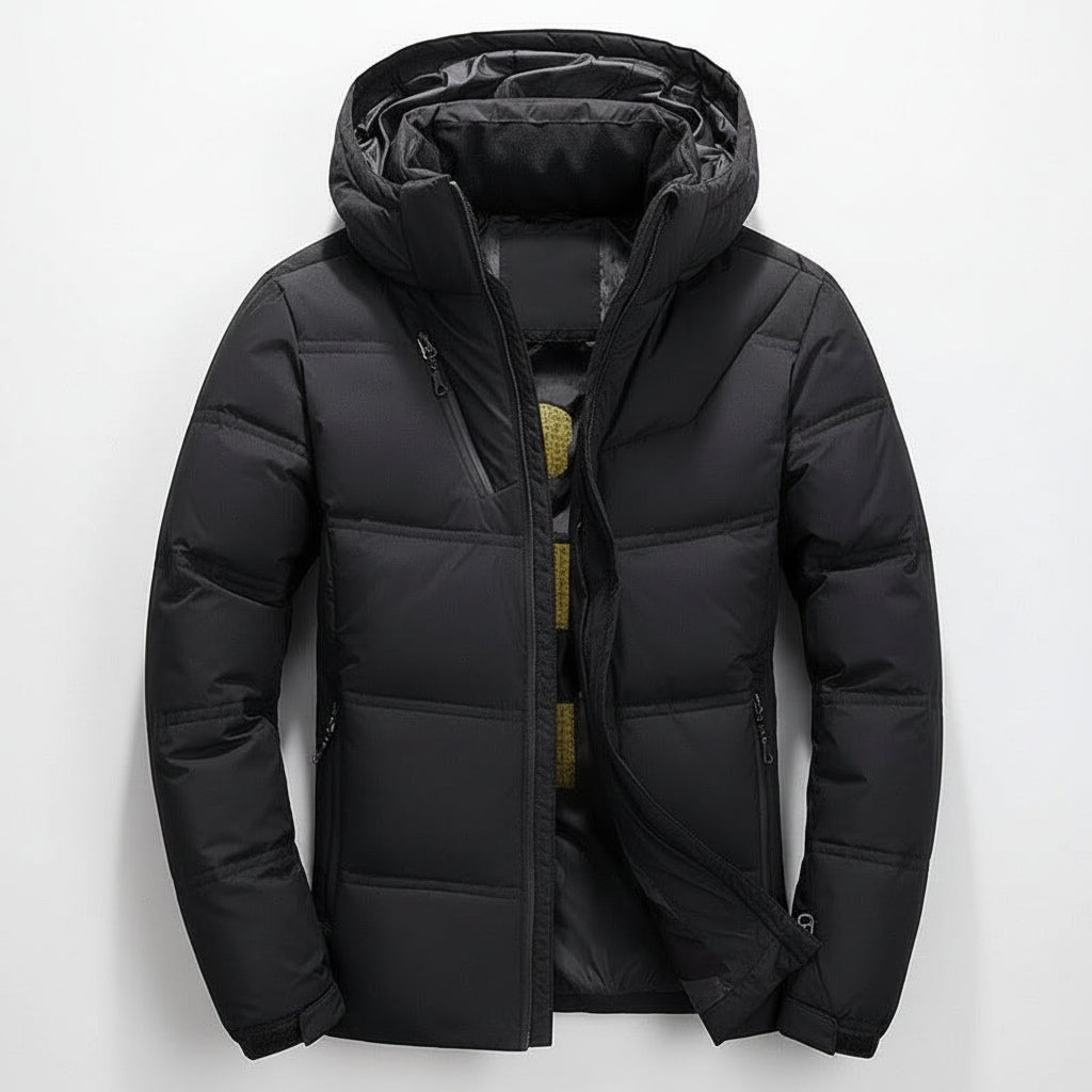 Doudoune légère en duvet pour homme, Veste d'hiver thermique