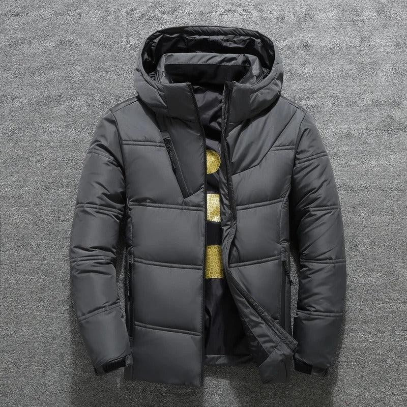 Doudoune légère en duvet pour homme, Veste d'hiver thermique