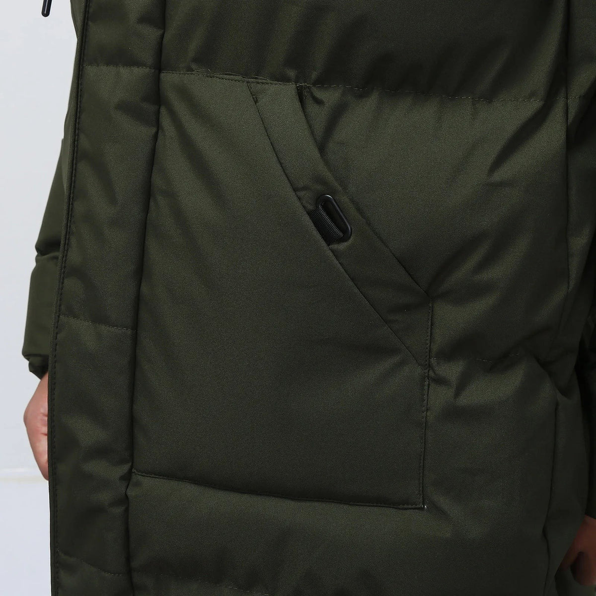 Doudoune longue à capuche pour homme, Manteau d'hiver chaud