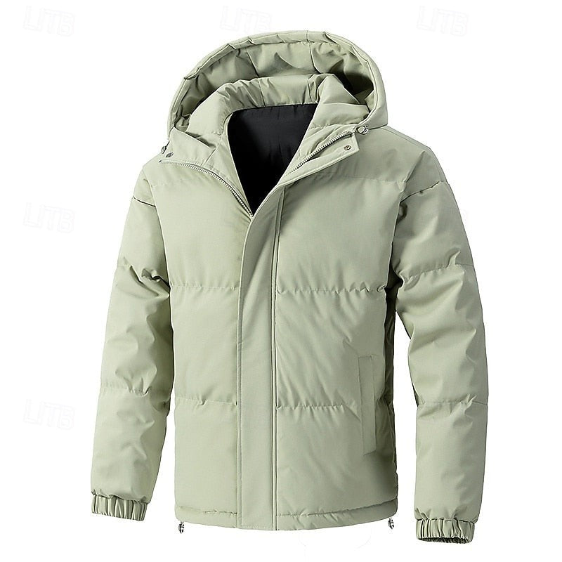 Doudoune matelassée à capuche pour homme, Veste d'hiver thermique