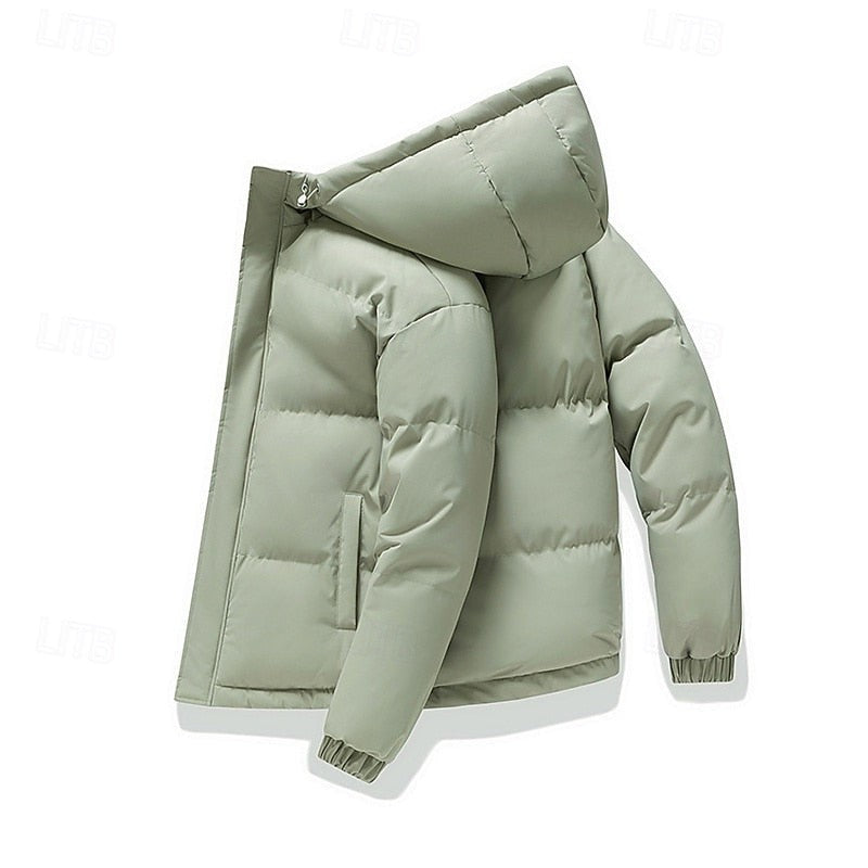 Doudoune matelassée à capuche pour homme, Veste d'hiver thermique