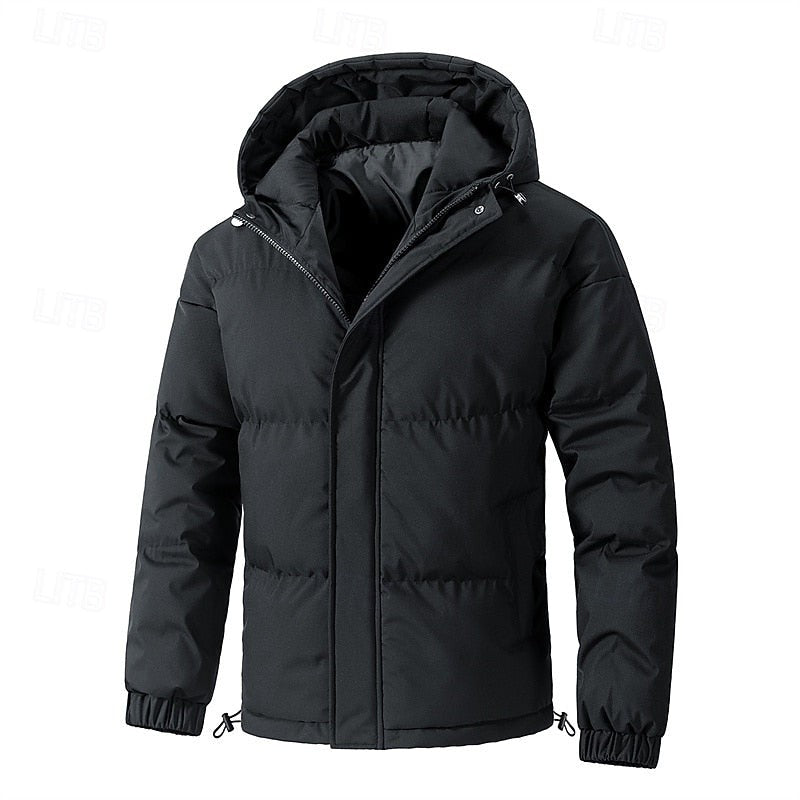 Doudoune matelassée à capuche pour homme, Veste d'hiver thermique