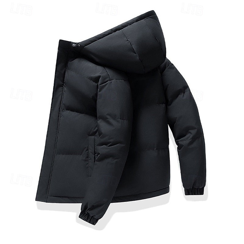 Doudoune matelassée à capuche pour homme, Veste d'hiver thermique