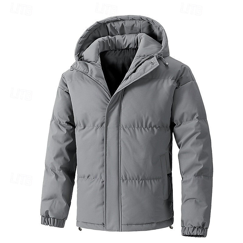 Doudoune matelassée à capuche pour homme, Veste d'hiver thermique