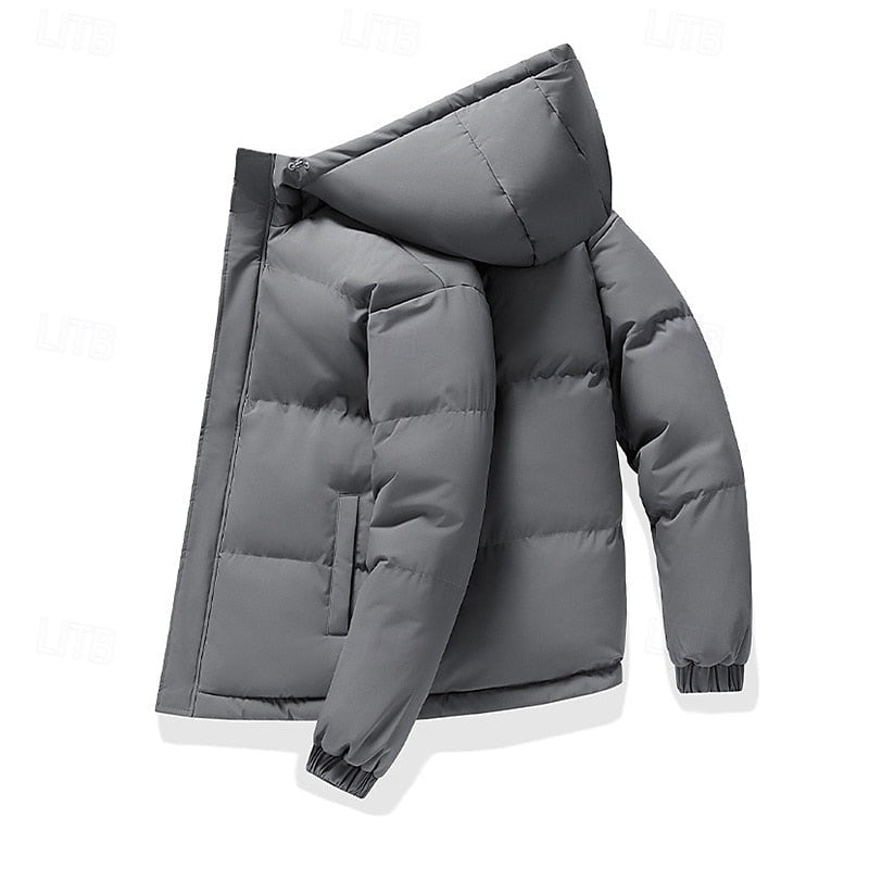 Doudoune matelassée à capuche pour homme, Veste d'hiver thermique