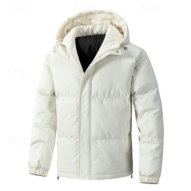 Doudoune matelassée à capuche pour homme, Veste d'hiver thermique