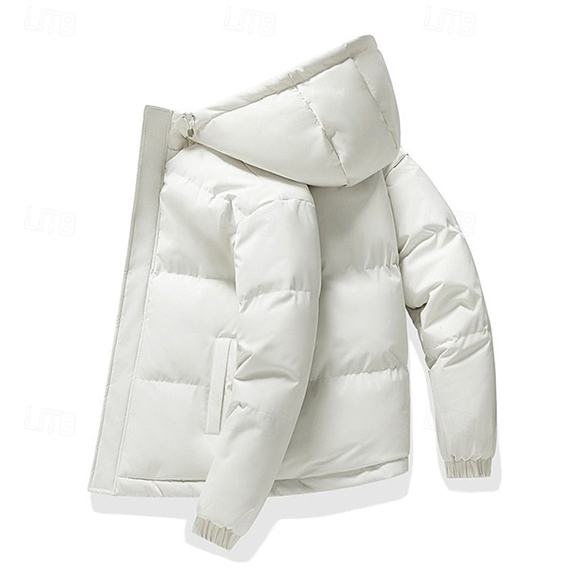 Doudoune matelassée à capuche pour homme, Veste d'hiver thermique