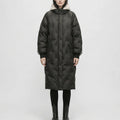 Doudoune oversize femme, manteau matelassé long à capuche
