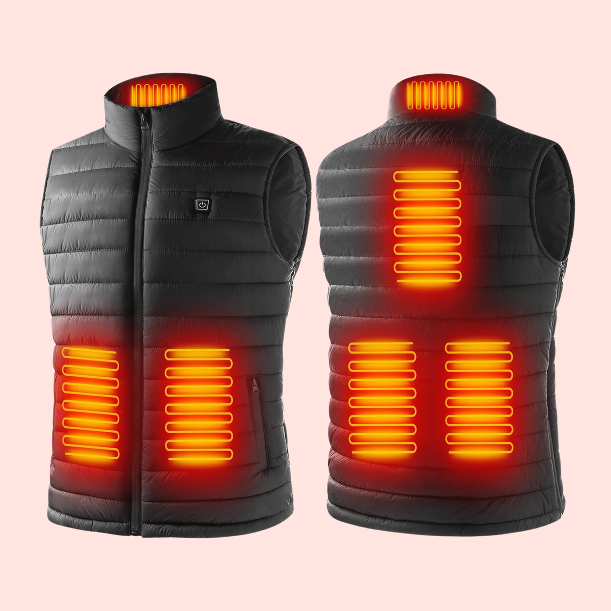 Doudoune sans manche chauffante homme – veste chauffe-corps légère