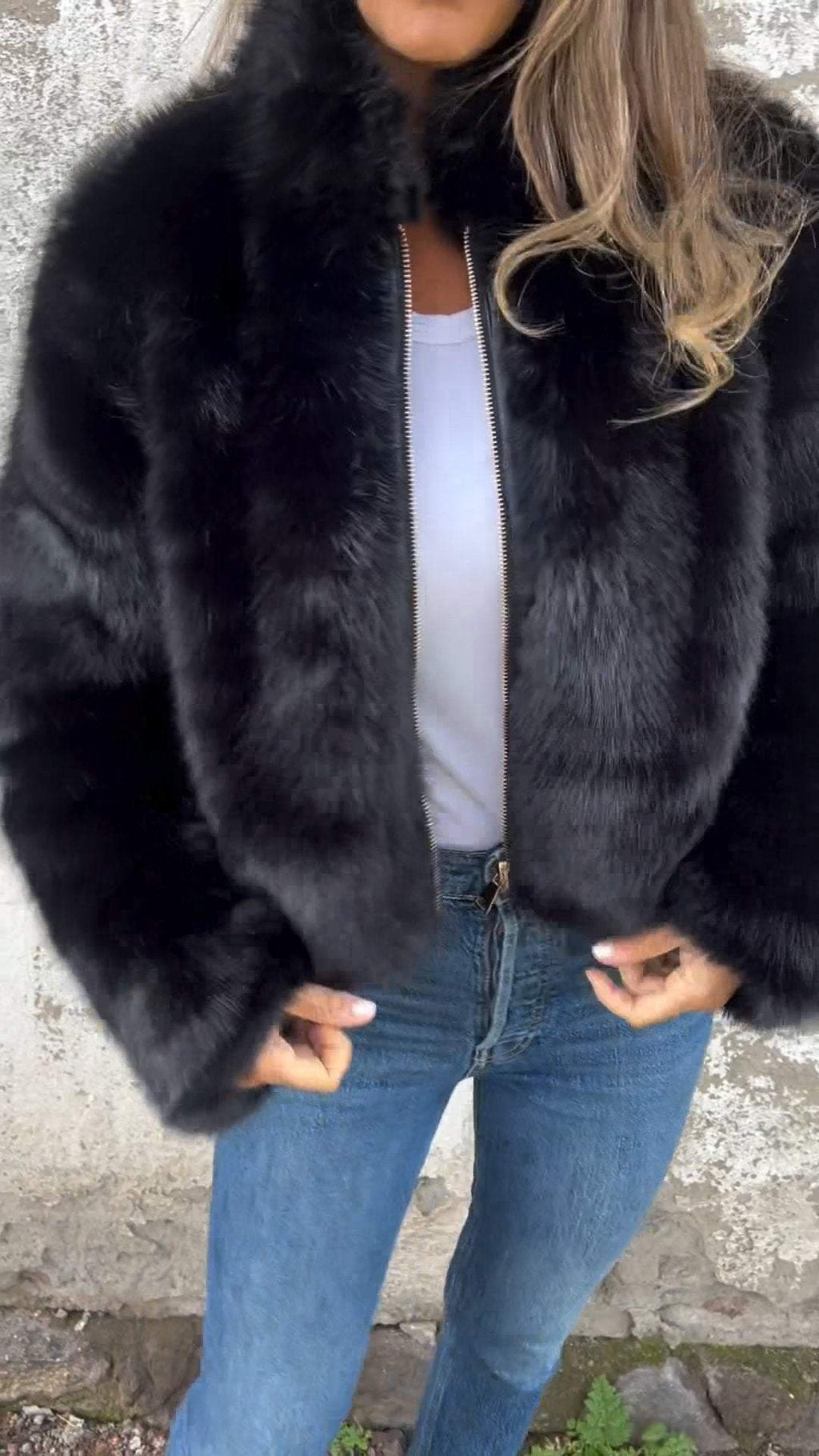 Doudoune zippée matelassée femme - manteau d'hiver chaud, coupe ample et confortable