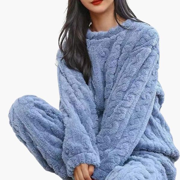 Ensemble pyjama deux pièces texturé pour femme