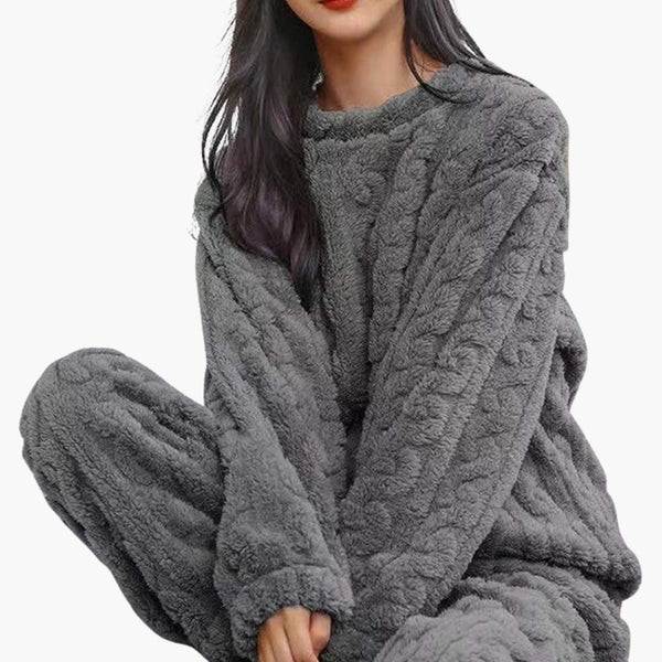 Ensemble pyjama deux pièces texturé pour femme
