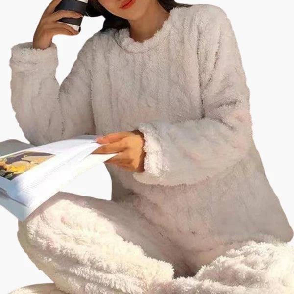 Ensemble pyjama deux pièces texturé pour femme