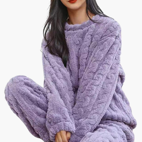 Ensemble pyjama deux pièces texturé pour femme