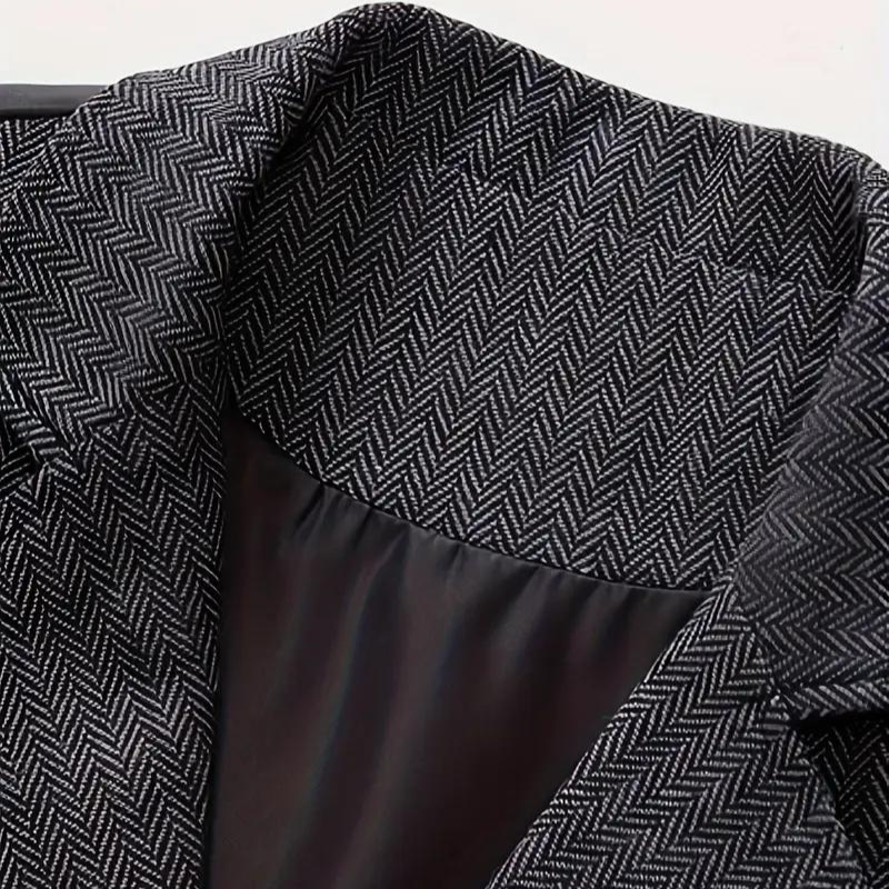 Gilet à chevrons boutonné sans manches pour homme