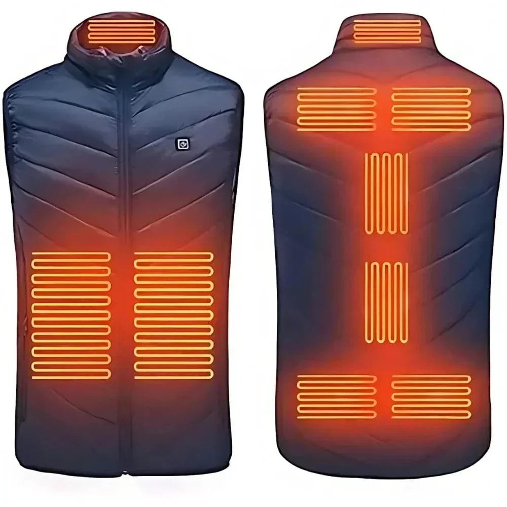 Gilet chauffant unisexe sans manches – doudoune chauffante