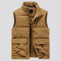 Gilet doublé chaud sans manches pour homme