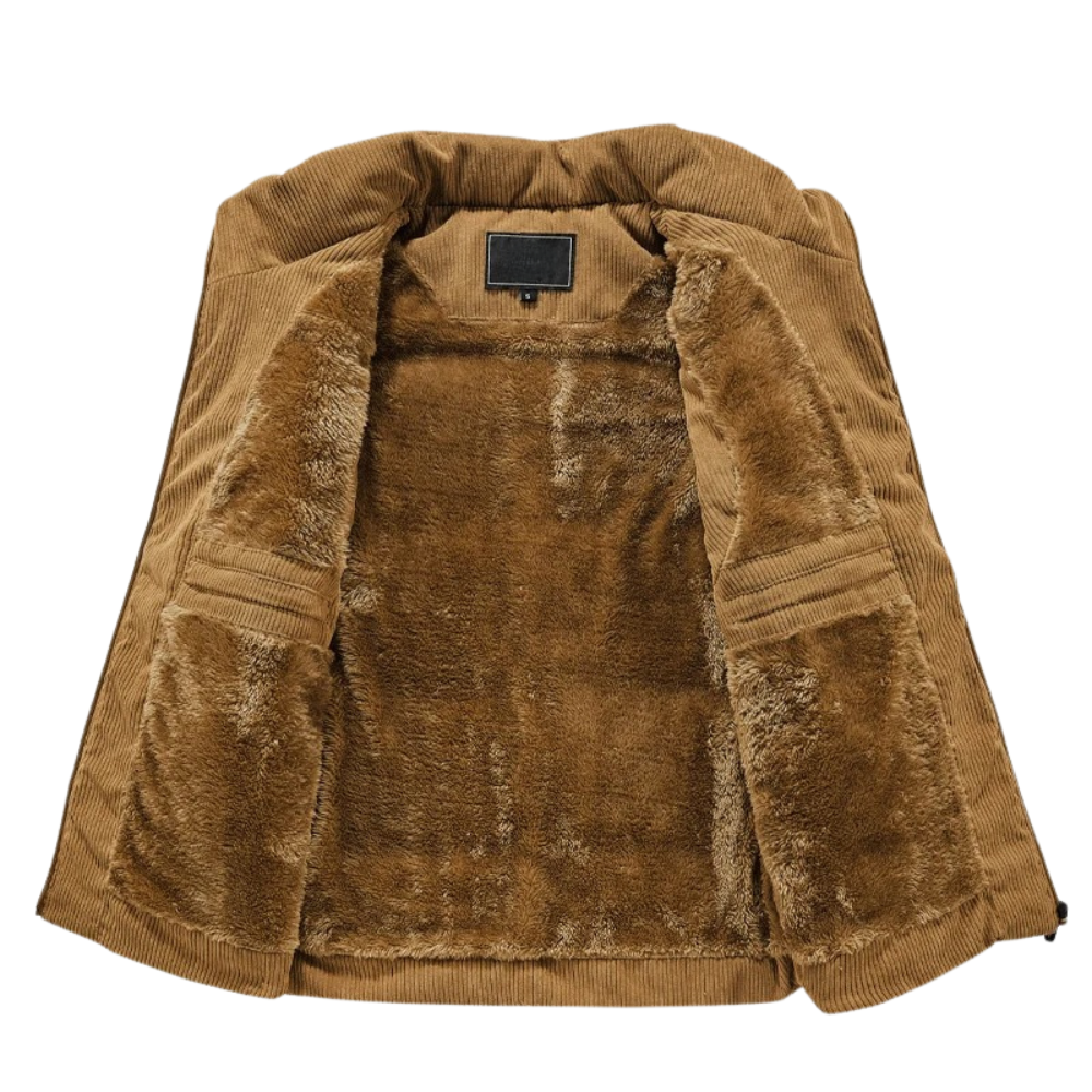 Gilet doublé chaud sans manches pour homme