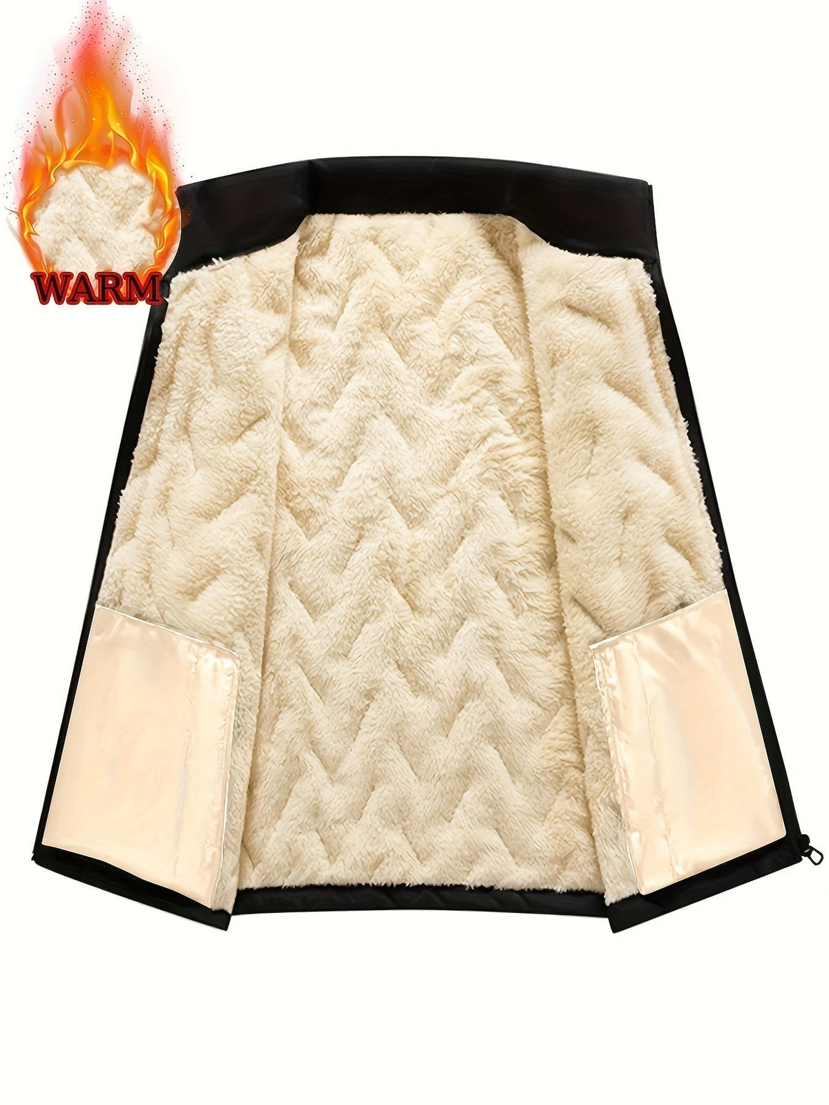 Gilet doublé de polaire, veste sans manches homme