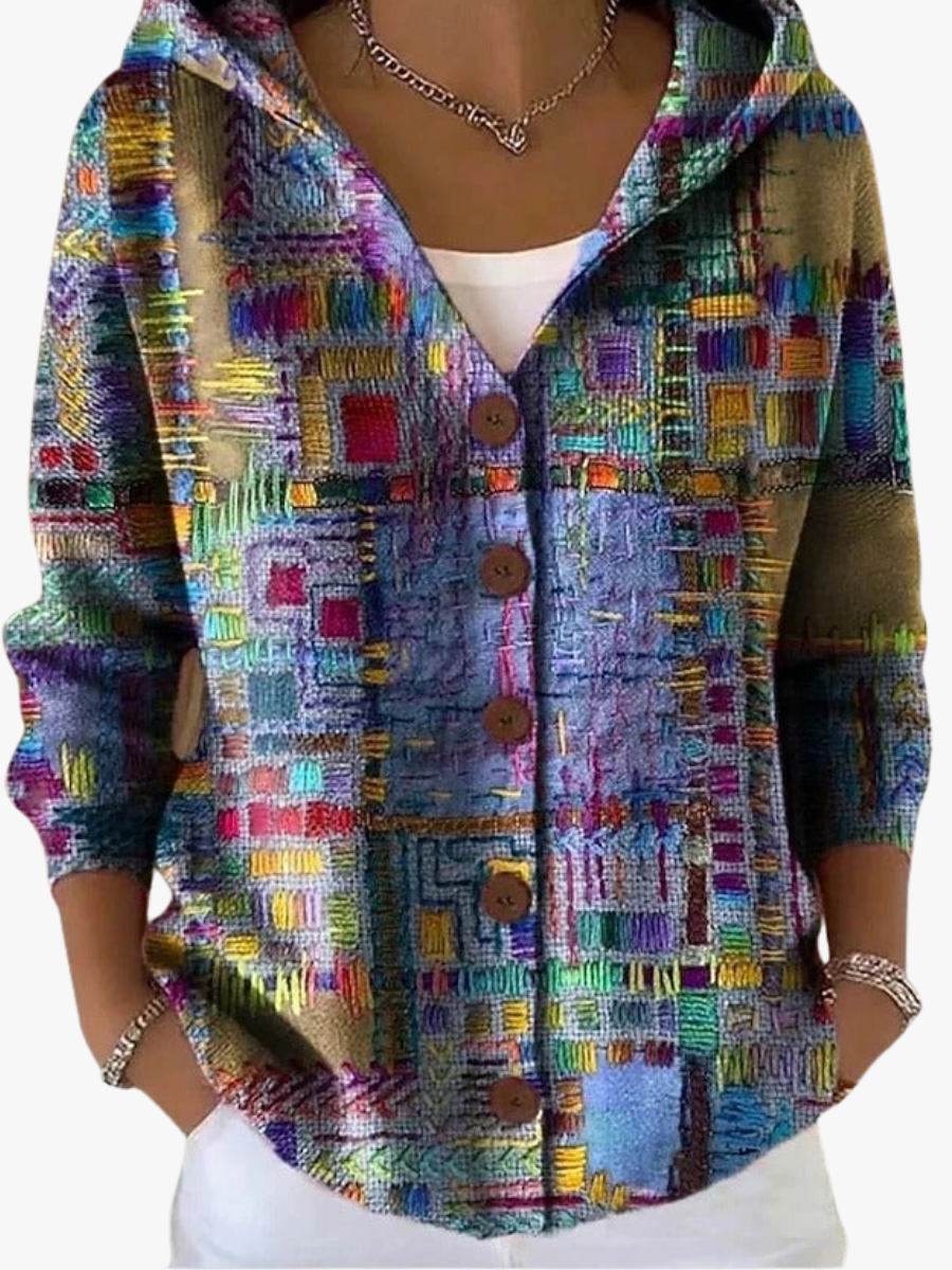 Gilet femme en tissu doux à coupe fluide