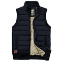 Gilet matelassé sans manches doublé de fourrure pour homme, Gilet d'hiver isolé pour l'extérieur
