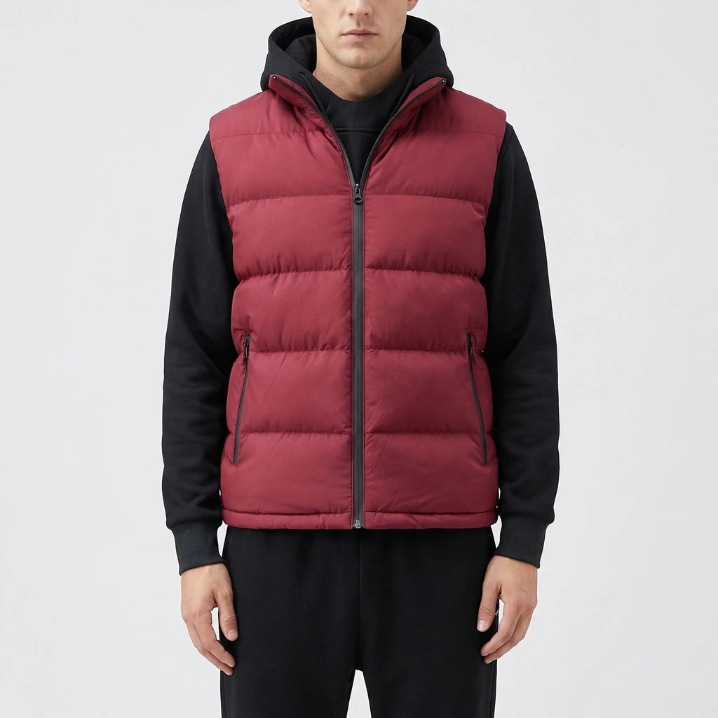 Gilet matelassé sans manches pour homme