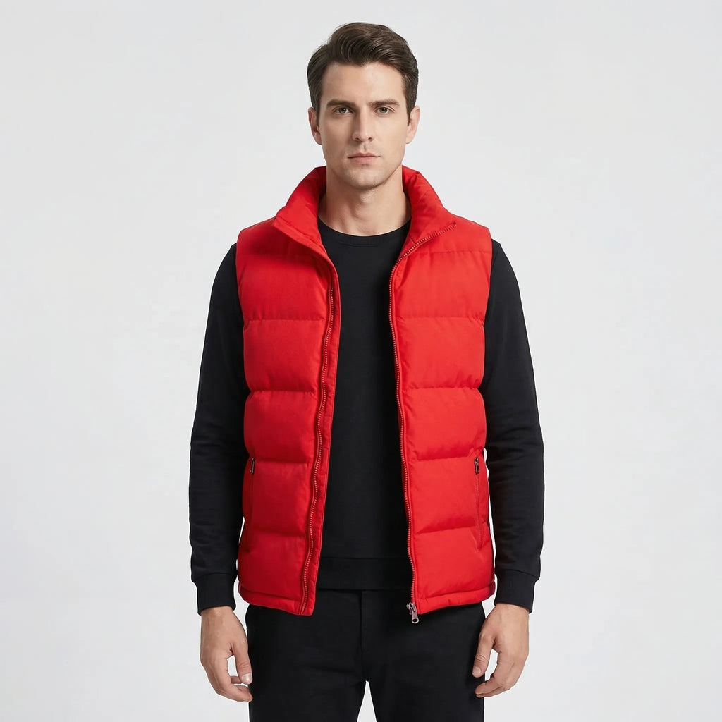 Gilet matelassé sans manches pour homme