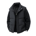 Gilet sans manche matelassé thermique pour homme, Coupe-vent à garnissage en fibres creuses