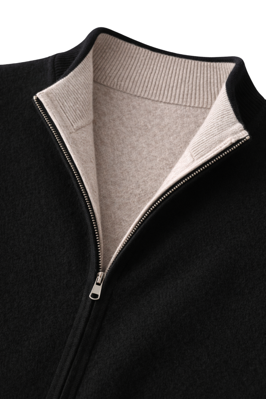 Gilet zippé en laine sans manches pour femme, Gilet Maison