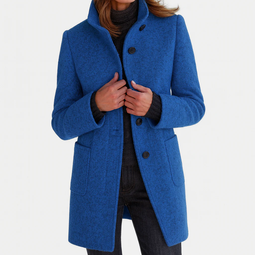 Michaela | Élégant Manteau Midi en Laine